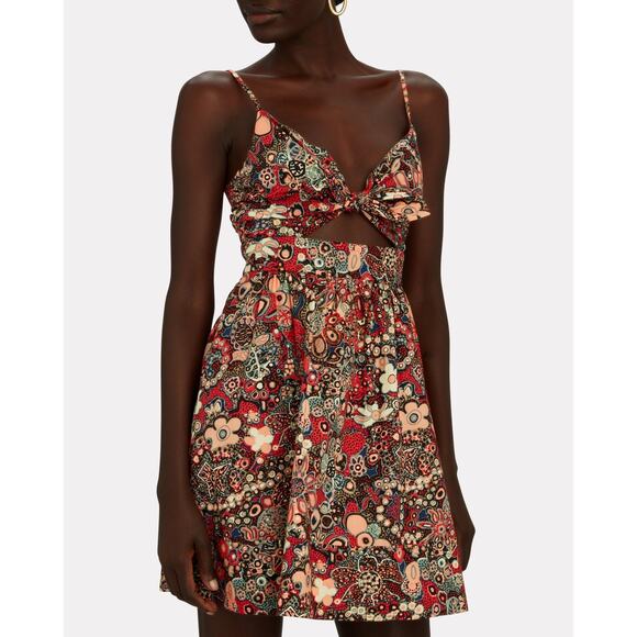 A.L.C. Women's Dani Floral Cotton Mini Dress Size 0 - Picture 1 of 12